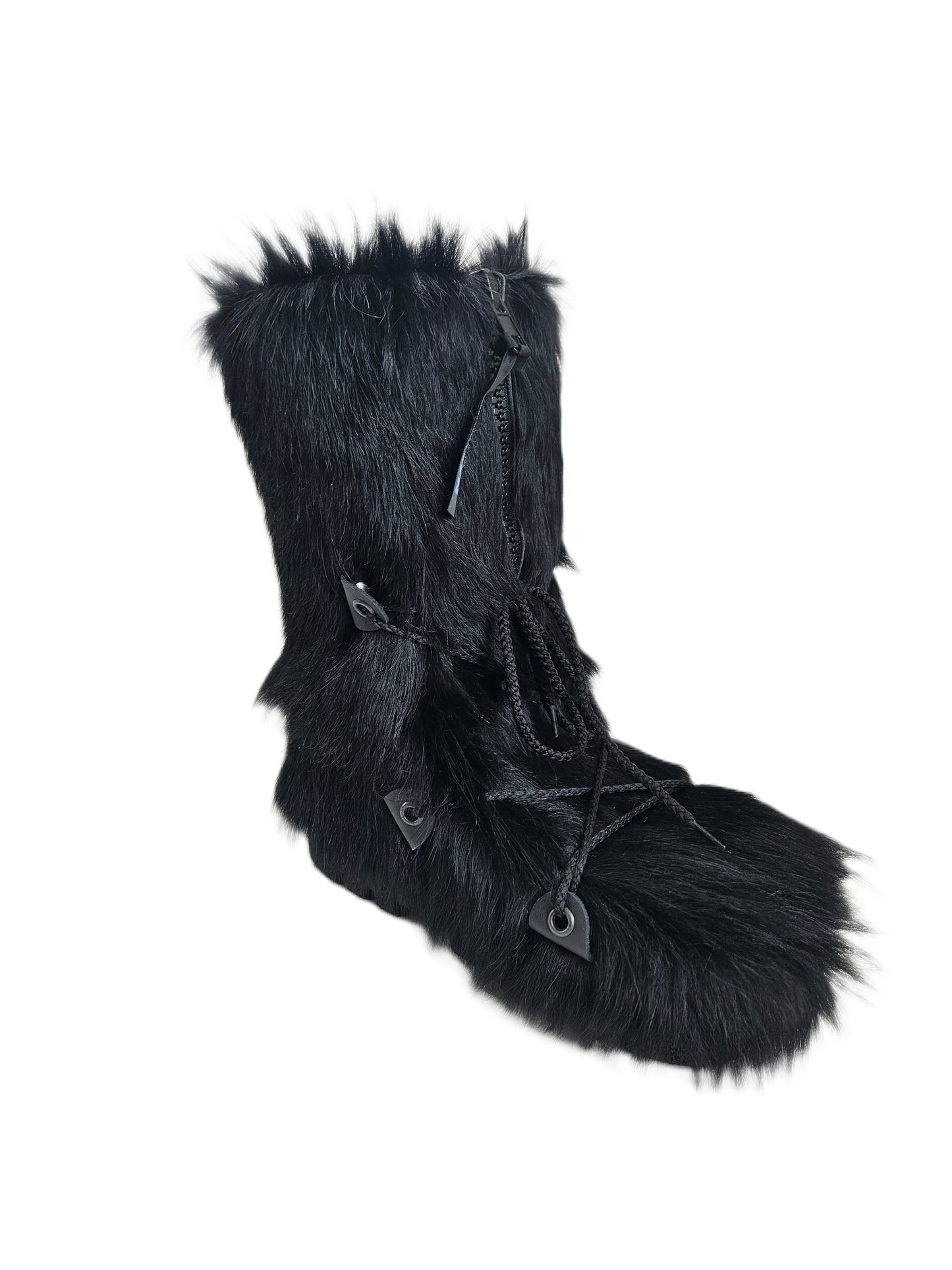 Nakiuk Cow Black Front Zipper Women