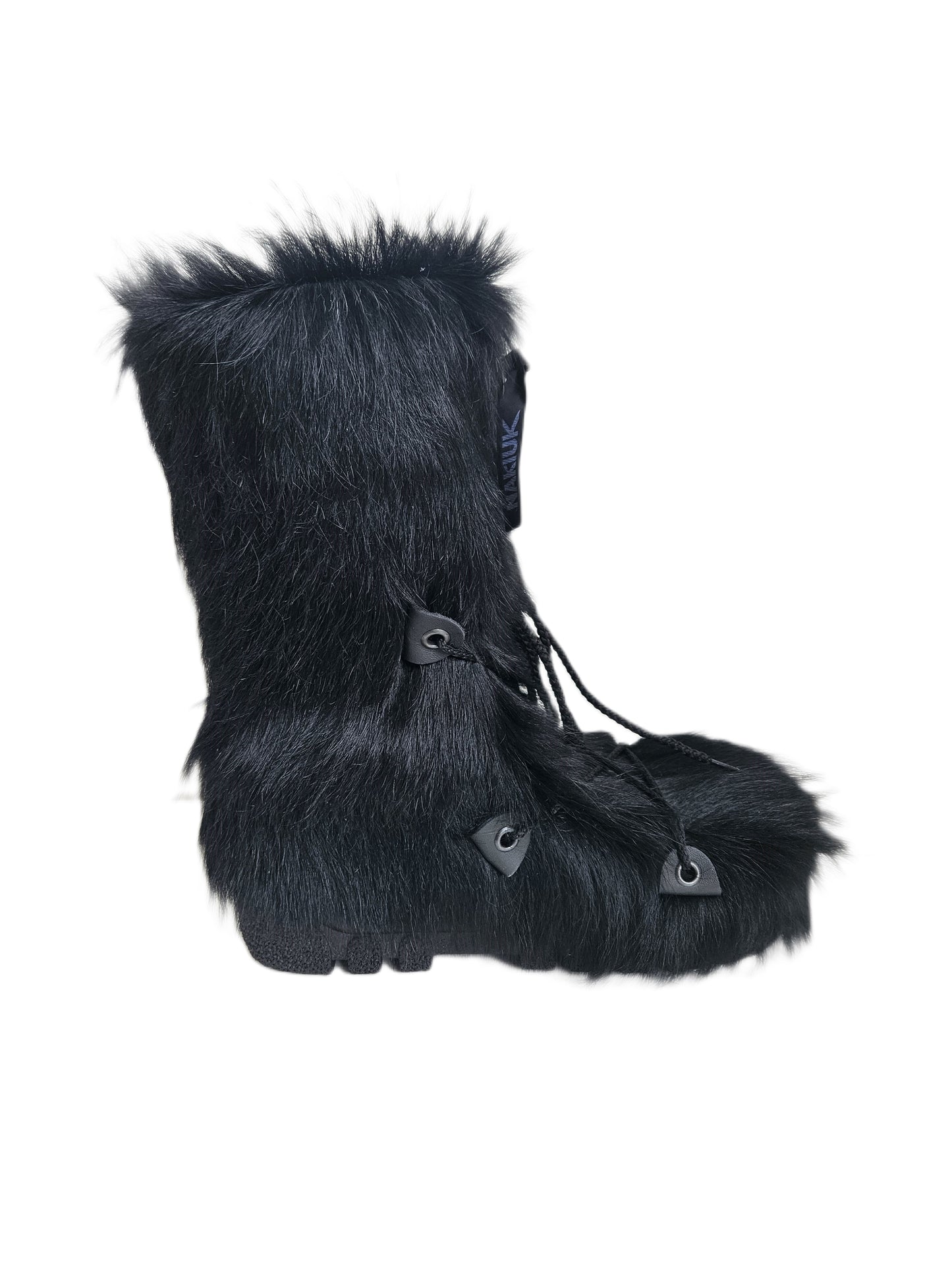 Nakiuk Cow Black Front Zipper Women