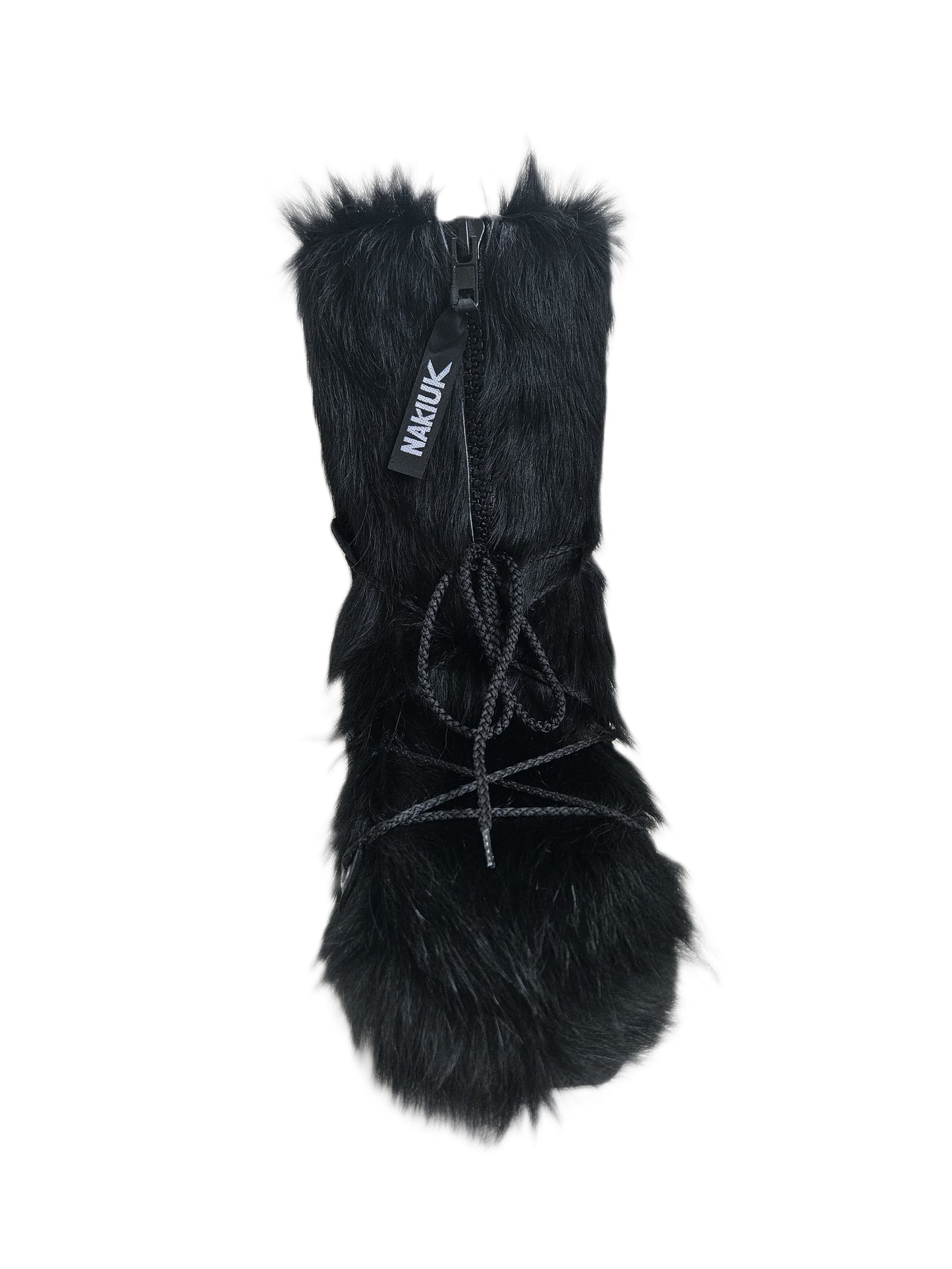 Nakiuk Cow Black Front Zipper Women