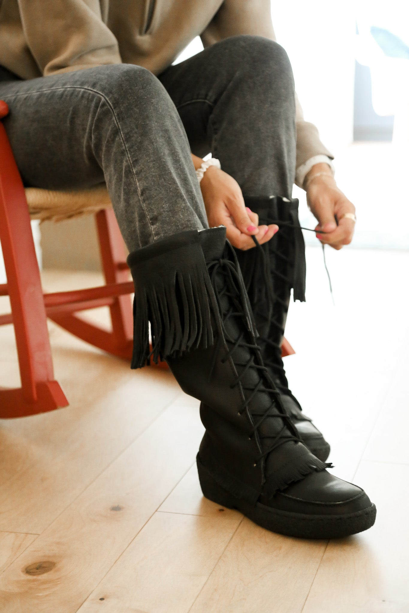 Women's Winter Mukluk with Fringe