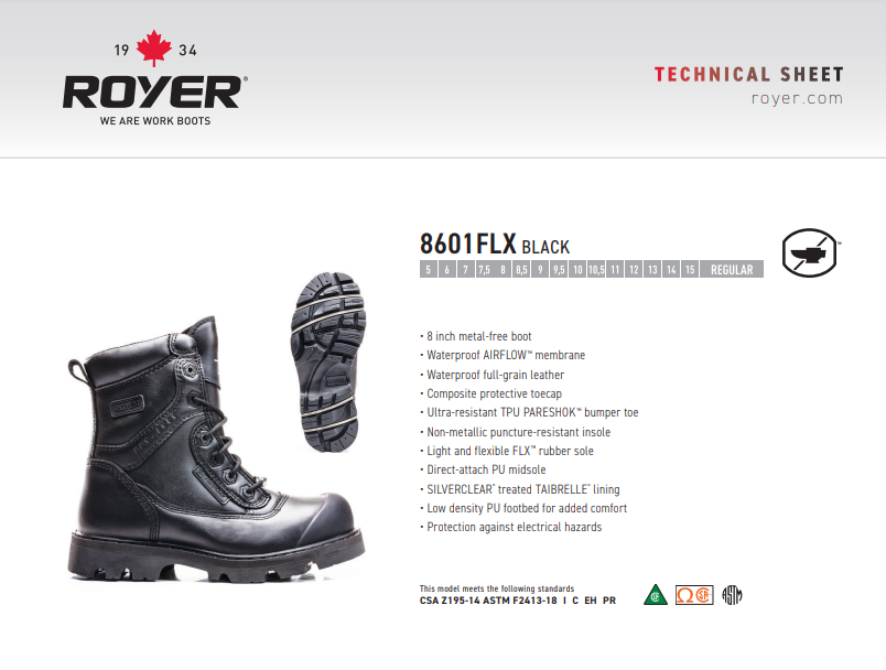 Royer 8601FLX FLX AIRFLOW