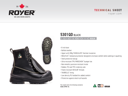 Royer 5301QD Realflex Protecteur métatarsien